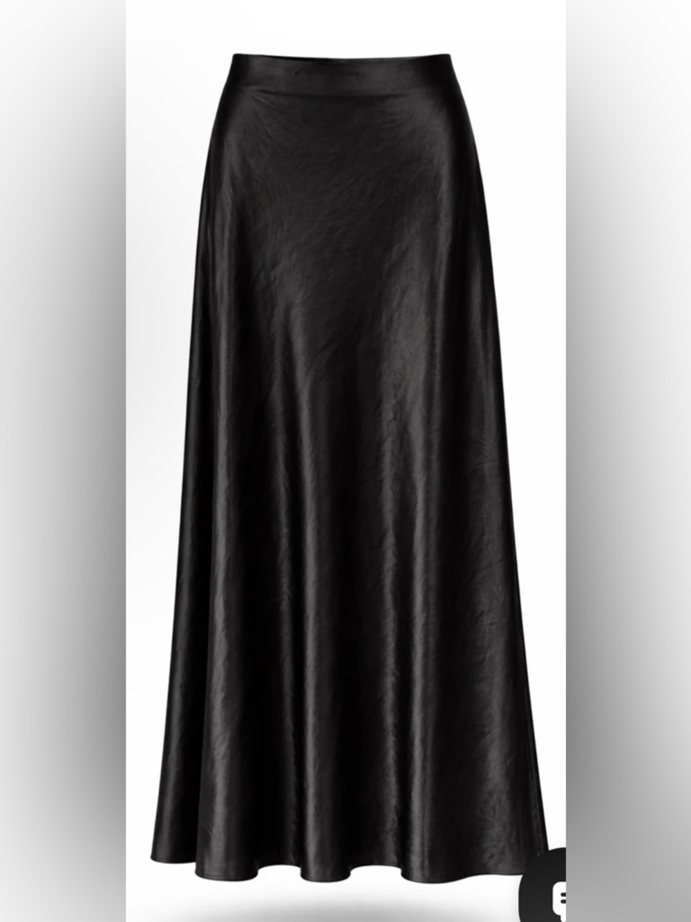 Shimmer Slip Maxi Skirt in Burgundy - Picture 3 of 3